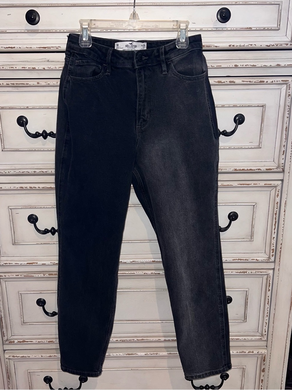 Hollister Two-Tone Black/Charcoal Boyfriend Jeans